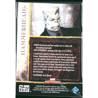2008 Upper Deck Marvel Masterpieces Set 2 #30 Hammerhead (Tombstone) - MOD Shop LLC