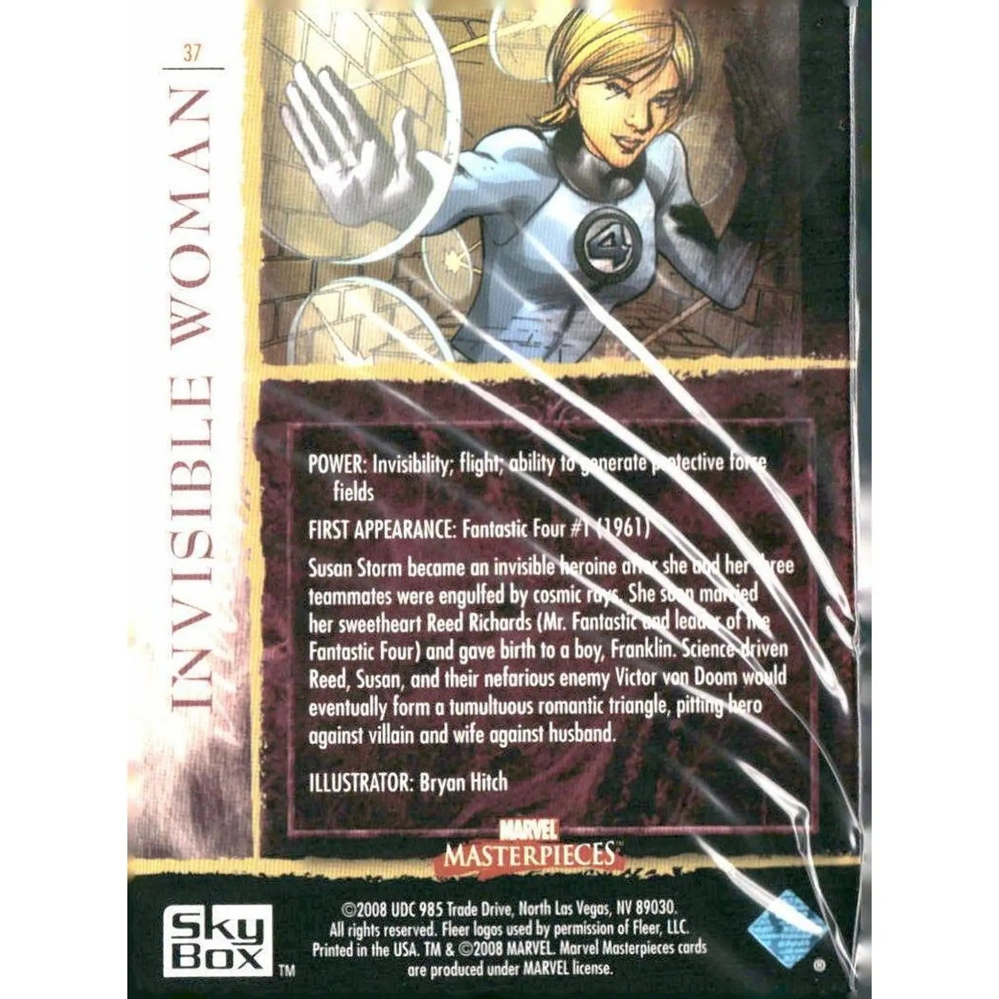2008 Upper Deck Marvel Masterpieces Set 2 #37 Invisible Woman - MOD Shop LLC