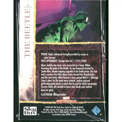 2008 Upper Deck Marvel Masterpieces Set 2 #4 The Beetle - MOD Shop LLC