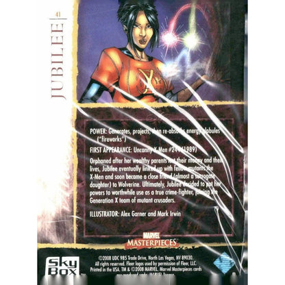 2008 Upper Deck Marvel Masterpieces Set 2 #41 Jubilee - MOD Shop LLC