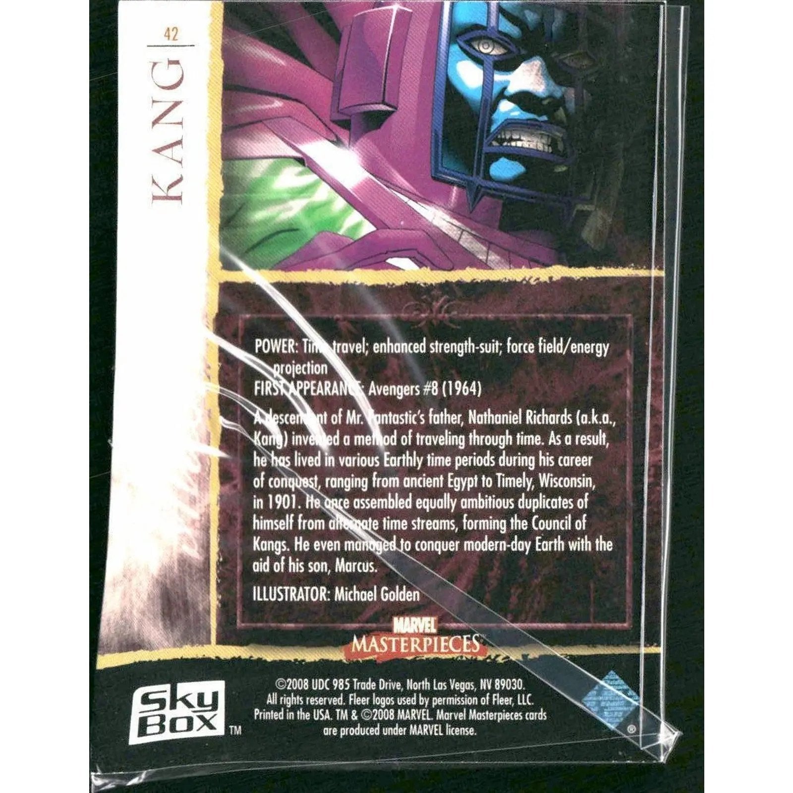 2008 Upper Deck Marvel Masterpieces Set 2 #42 Kang - MOD Shop LLC