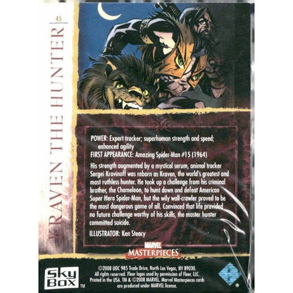 2008 Upper Deck Marvel Masterpieces Set 2 #45 Kraven the Hunter - MOD Shop LLC