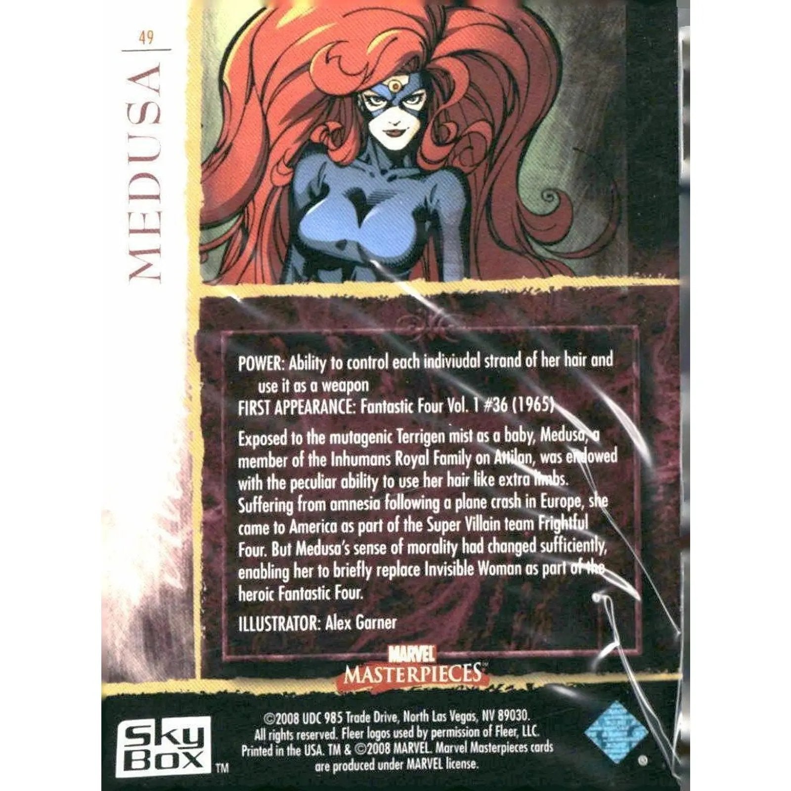 2008 Upper Deck Marvel Masterpieces Set 2 #49 Medusa - MOD Shop LLC
