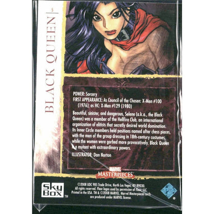 2008 Upper Deck Marvel Masterpieces Set 2 #5 Black Queen - MOD Shop LLC