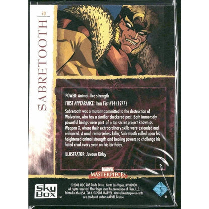 2008 Upper Deck Marvel Masterpieces Set 2 #70 Sabretooth - MOD Shop LLC
