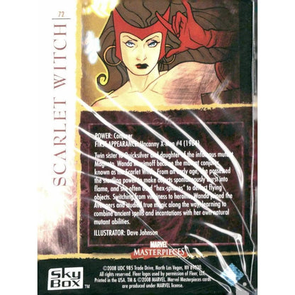 2008 Upper Deck Marvel Masterpieces Set 2 #72 Scarlet Witch - MOD Shop LLC