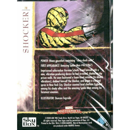 2008 Upper Deck Marvel Masterpieces Set 2 #78 Shocker - MOD Shop LLC