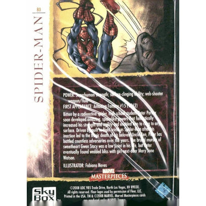 2008 Upper Deck Marvel Masterpieces Set 2 #80 Spider - Man - MOD Shop LLC