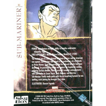 2008 Upper Deck Marvel Masterpieces Set 2 #83 Sub - Mariner - MOD Shop LLC