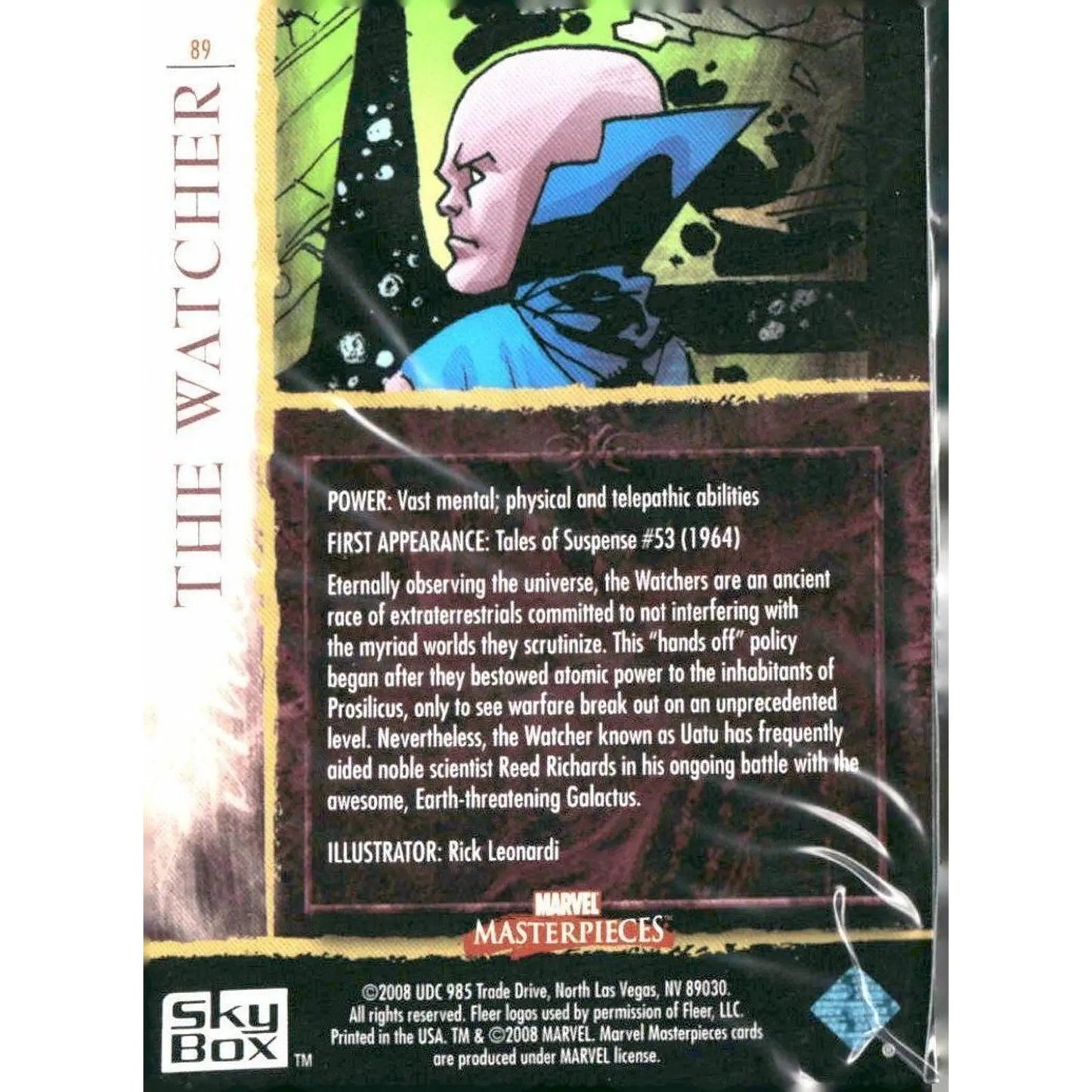 2008 Upper Deck Marvel Masterpieces Set 2 #89 The Watcher - MOD Shop LLC