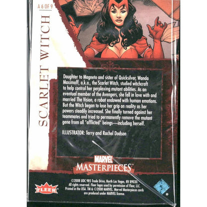 2008 Upper Deck Marvel Masterpieces Set 2 #A6 Scarlet Witch - MOD Shop LLC