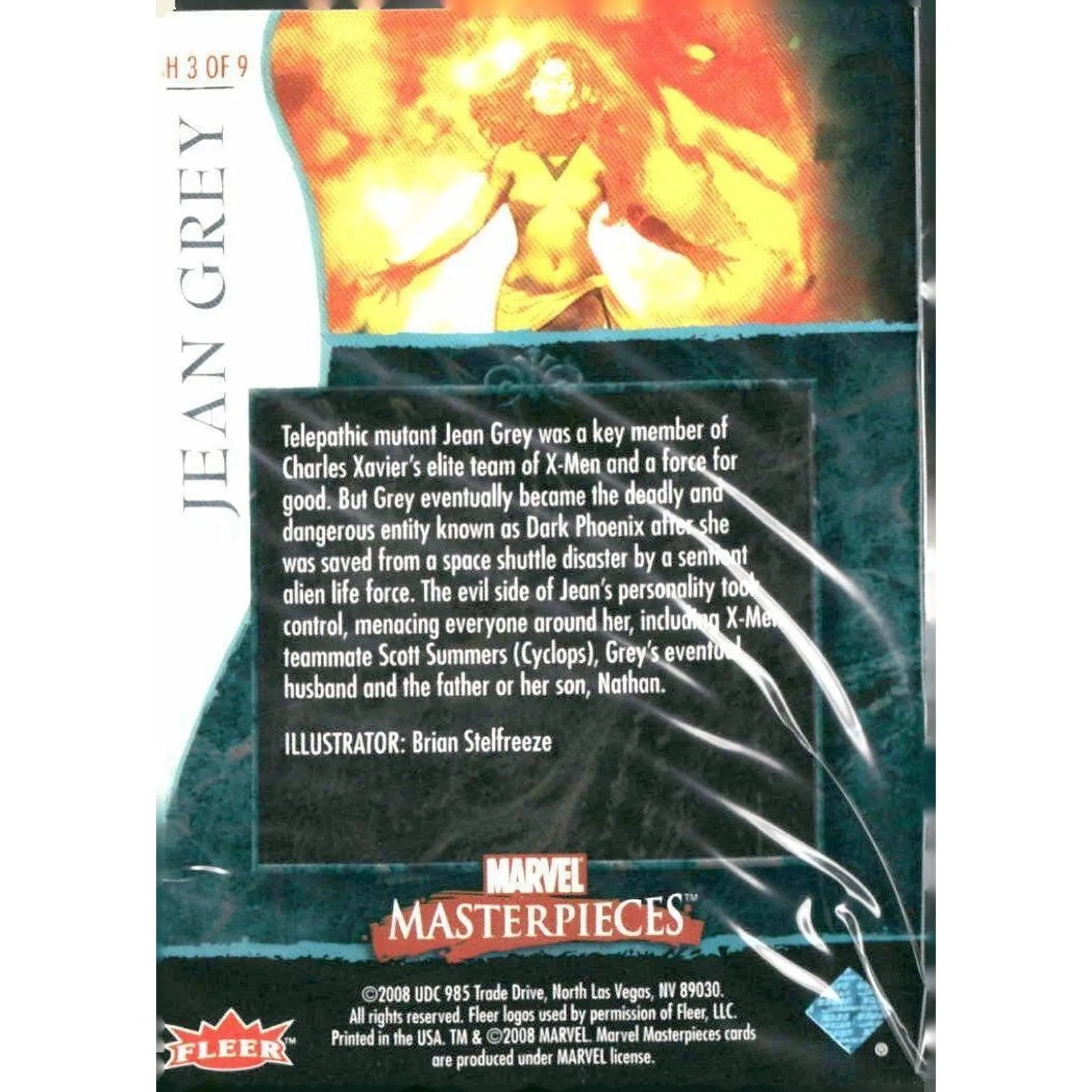 2008 Upper Deck Marvel Masterpieces Set 2 #MH3 Jean Grey - MOD Shop LLC
