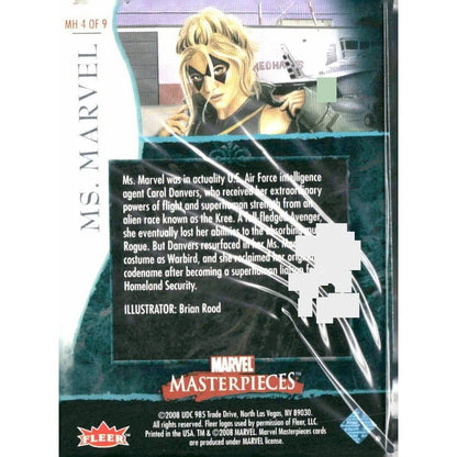 2008 Upper Deck Marvel Masterpieces Set 2 #MH4 Ms. Marvel - MOD Shop LLC