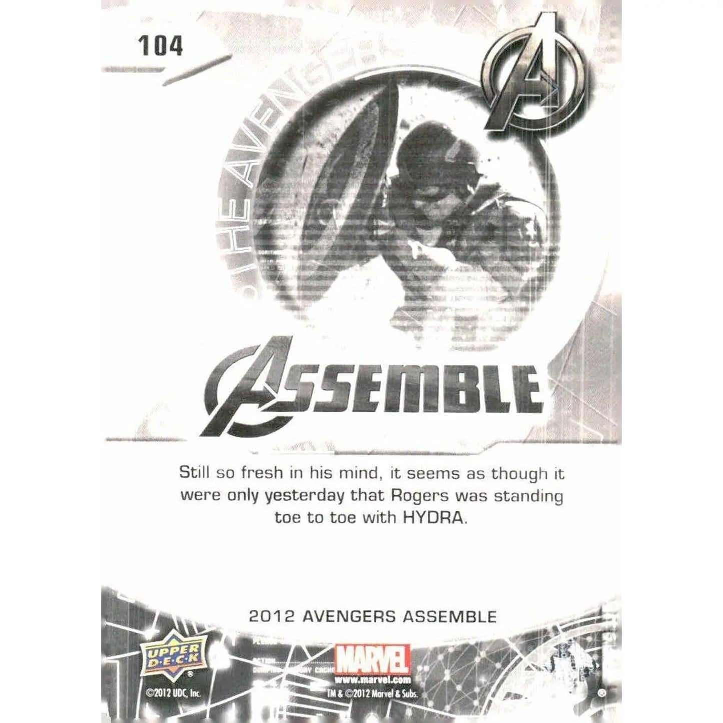 2012 Upper Deck Avengers Assemble #104 Avengers - MOD Shop LLC