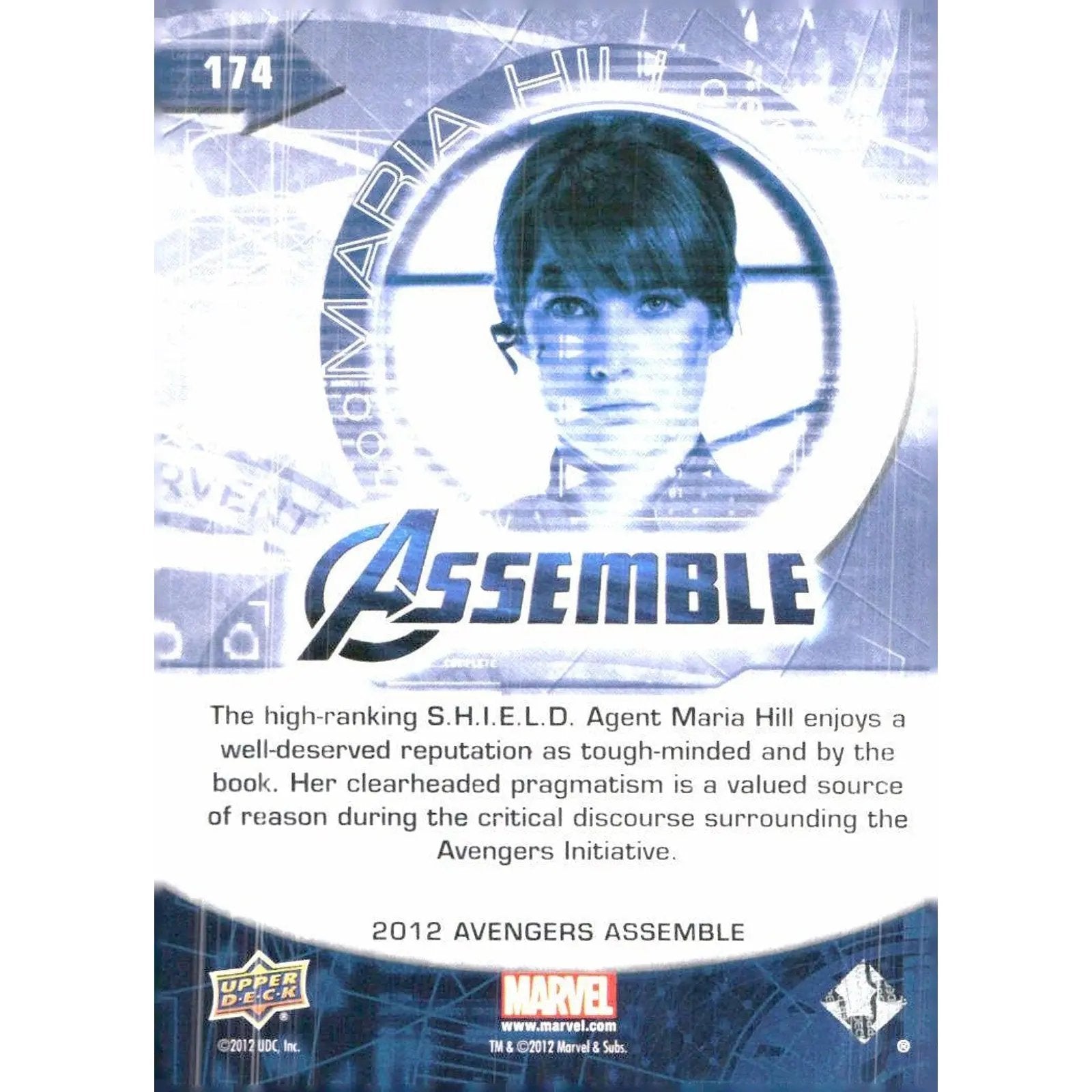 2012 Upper Deck Avengers Assemble #174 Maria Hill - MOD Shop LLC