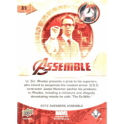 2012 Upper Deck Avengers Assemble #35 Iron Man 2 - MOD Shop LLC