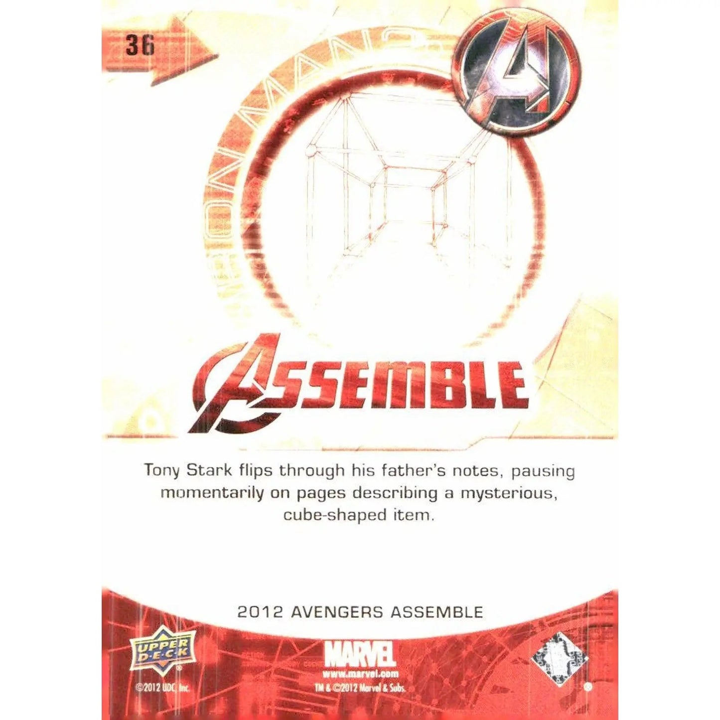 2012 Upper Deck Avengers Assemble #36 Iron Man 2 - MOD Shop LLC
