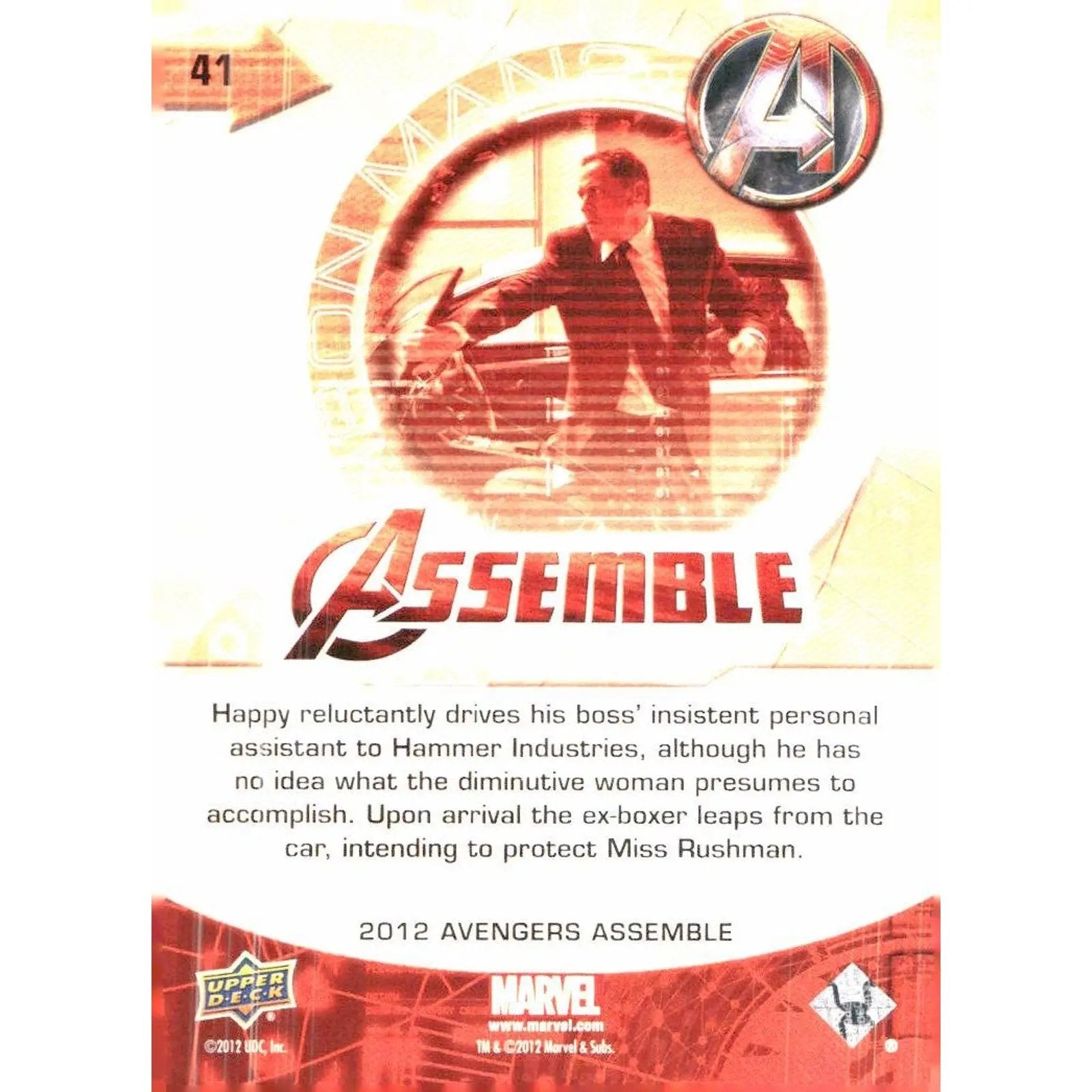 2012 Upper Deck Avengers Assemble #41 Iron Man 2 - MOD Shop LLC
