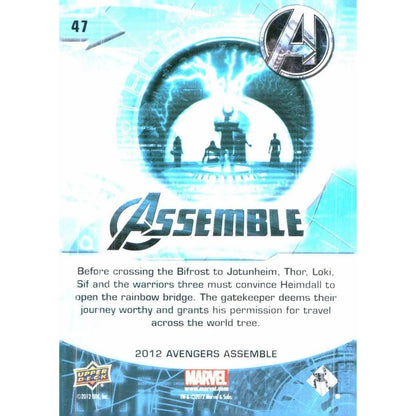 2012 Upper Deck Avengers Assemble #47 Thor - Opening the Rainbow Bridge - MOD Shop LLC