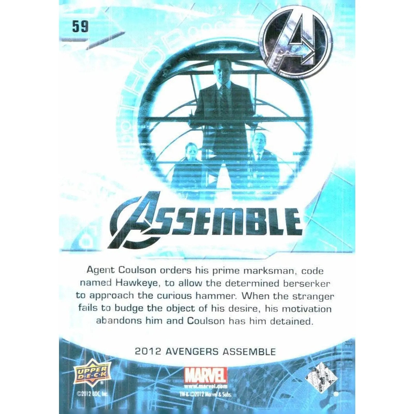 2012 Upper Deck Avengers Assemble #59 Thor - Agent Coulson - MOD Shop LLC