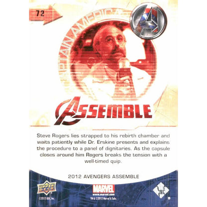 2012 Upper Deck Avengers Assemble #72 Captain America - MOD Shop LLC