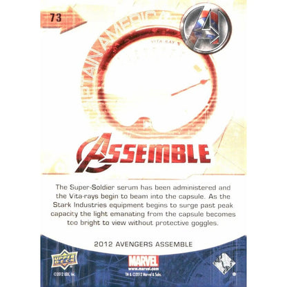 2012 Upper Deck Avengers Assemble #73 Captain America - MOD Shop LLC
