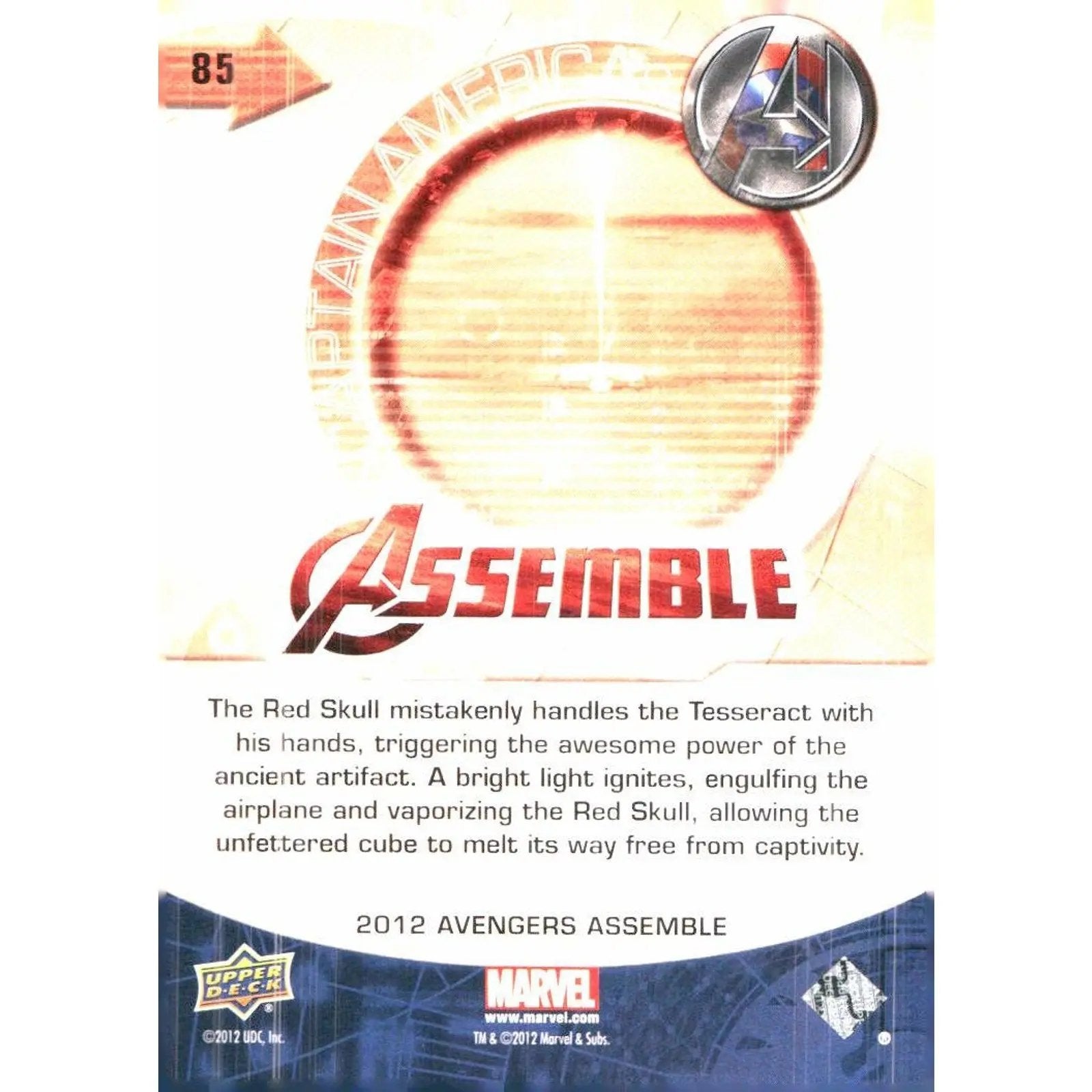 2012 Upper Deck Avengers Assemble #85 Captain America - MOD Shop LLC