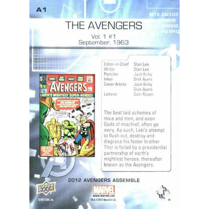 2012 Upper Deck Avengers Assemble #A1 The Avengers - Vol. 1 #1 - September, - MOD Shop LLC