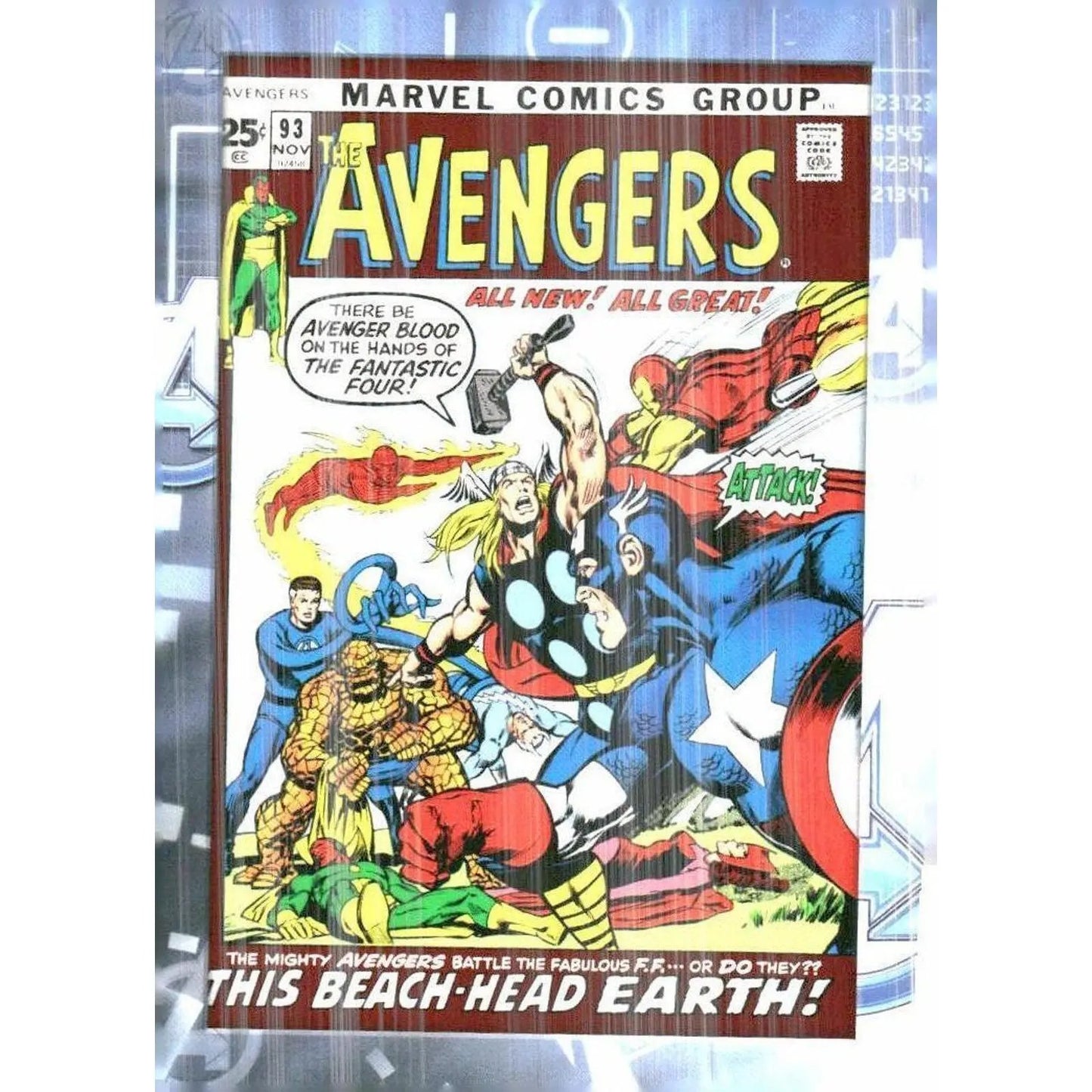 2012 Upper Deck Avengers Assemble #A10 Avengers - Vol. 1 #93 - November, 1971 - MOD Shop LLC