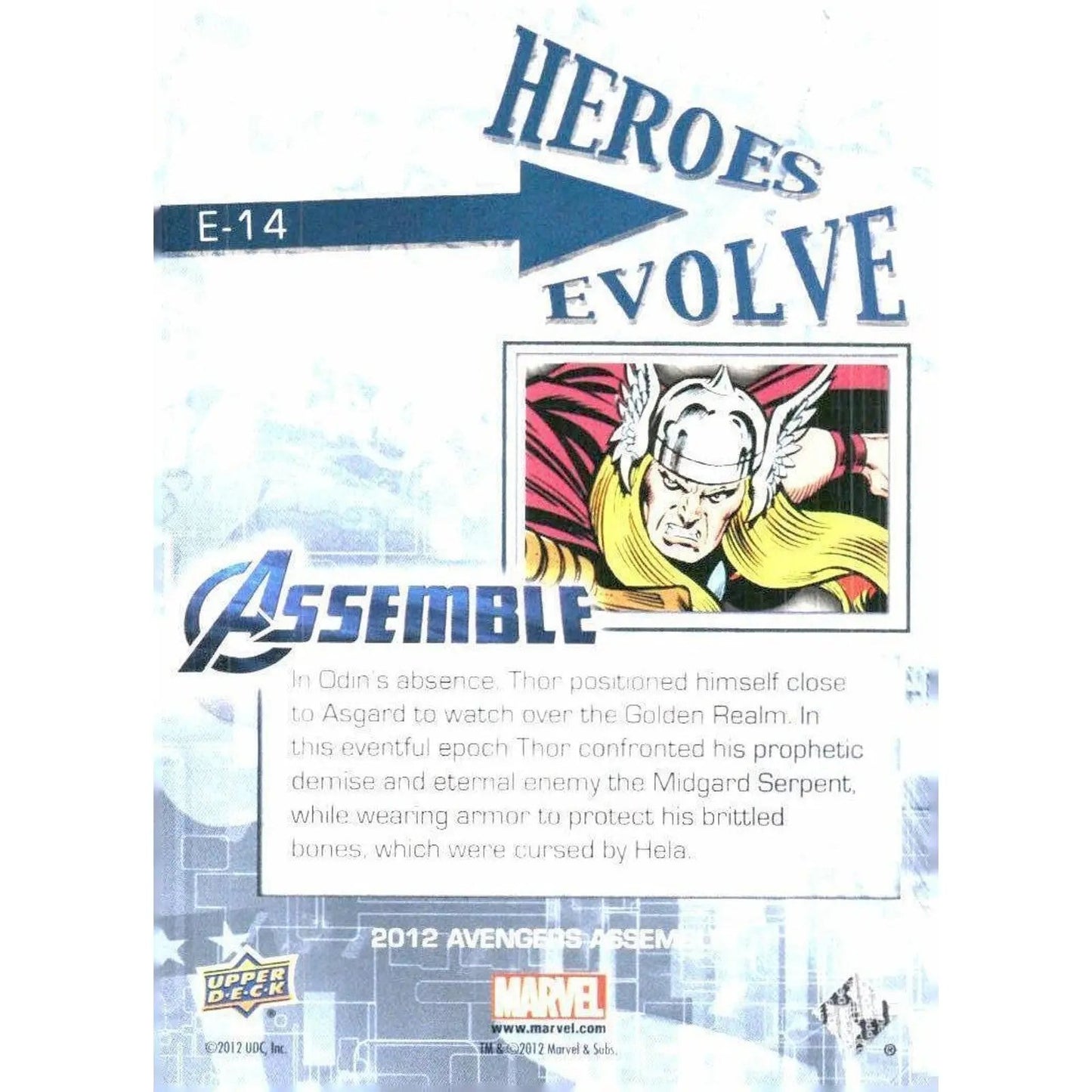 2012 Upper Deck Avengers Assemble #E - 14 Thor - MOD Shop LLC