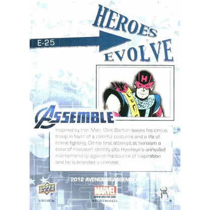 2012 Upper Deck Avengers Assemble #E - 25 Hawkeye - MOD Shop LLC