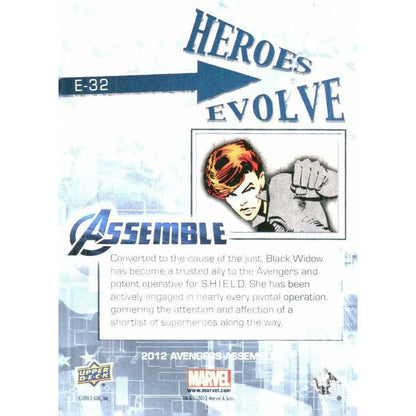 2012 Upper Deck Avengers Assemble #E - 32 Black Widow - MOD Shop LLC