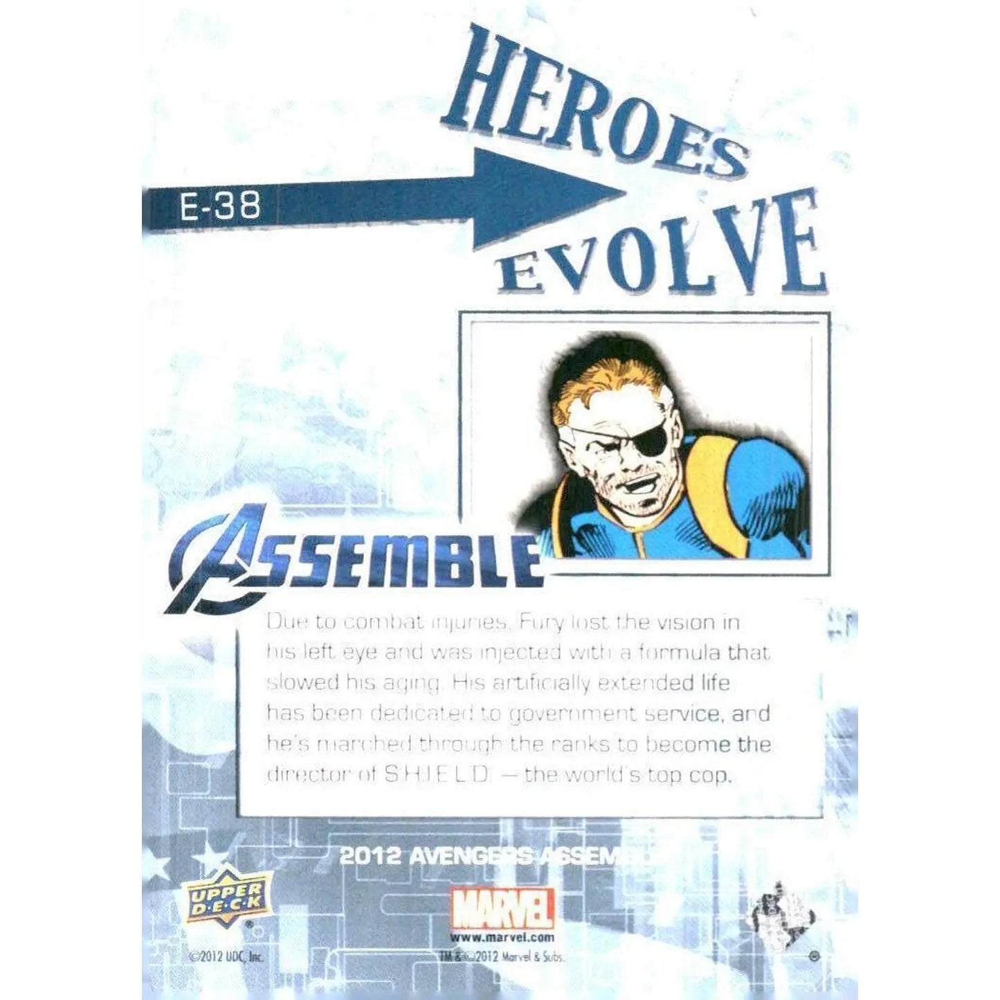 2012 Upper Deck Avengers Assemble #E - 38 Nick Fury - MOD Shop LLC