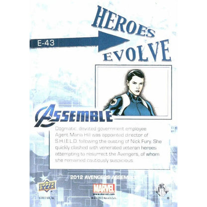 2012 Upper Deck Avengers Assemble #E - 43 Maria Hill - MOD Shop LLC