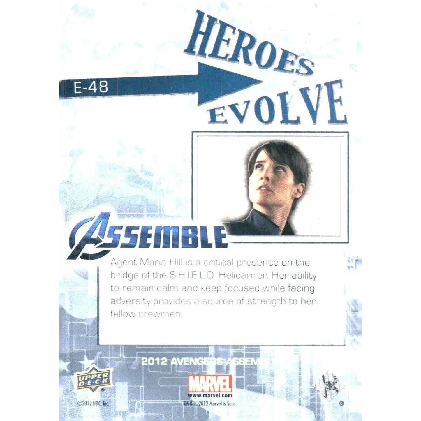 2012 Upper Deck Avengers Assemble #E - 48 Maria Hill - MOD Shop LLC