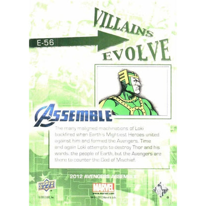 2012 Upper Deck Avengers Assemble #E - 56 Loki - MOD Shop LLC