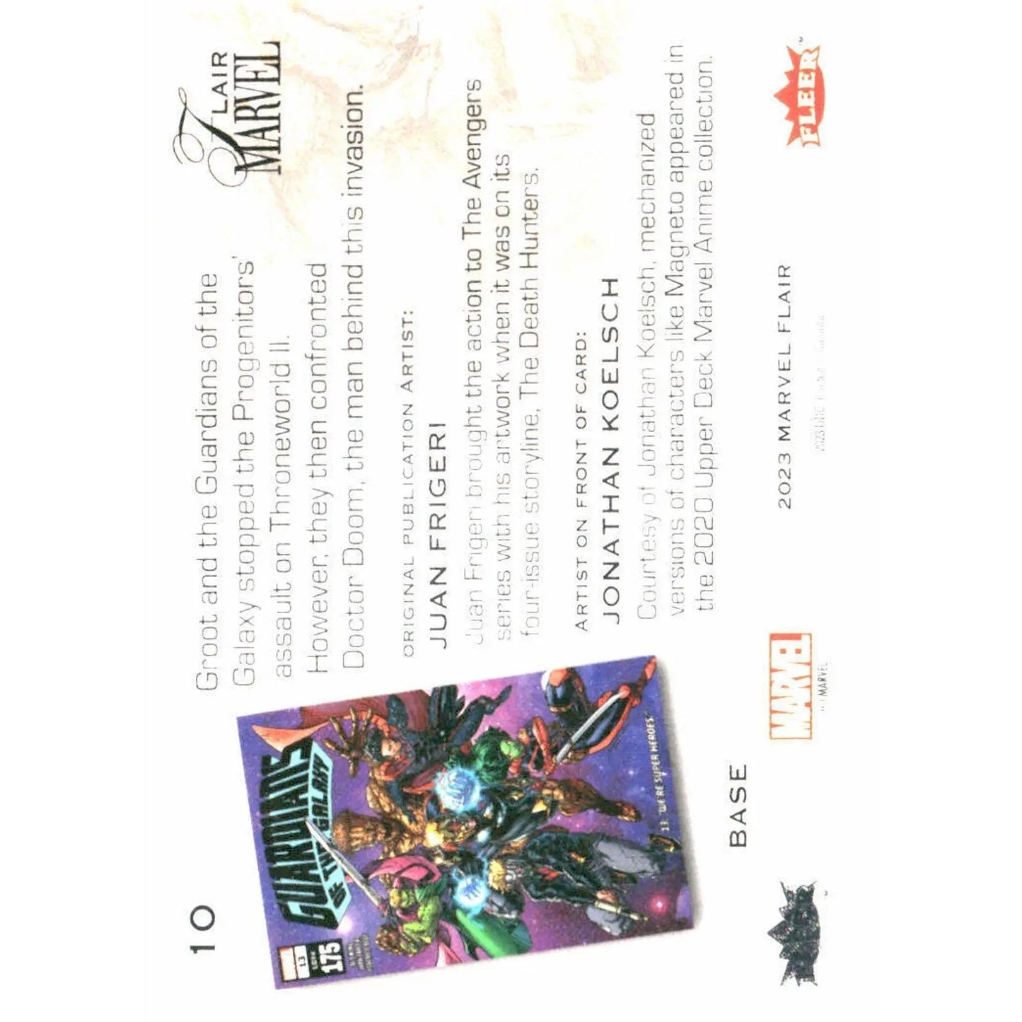 2023 Flair Marvel #10 Groot Base - MOD Shop LLC