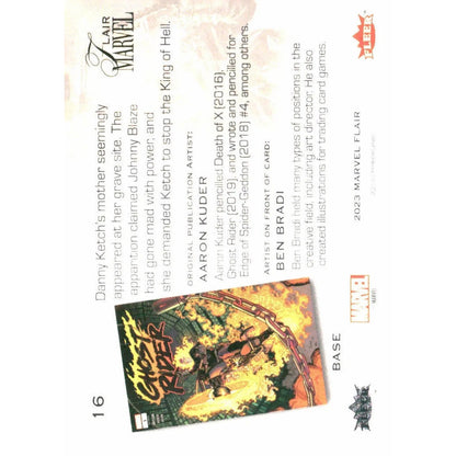 2023 Flair Marvel #16 Ghost Rider Base - MOD Shop LLC