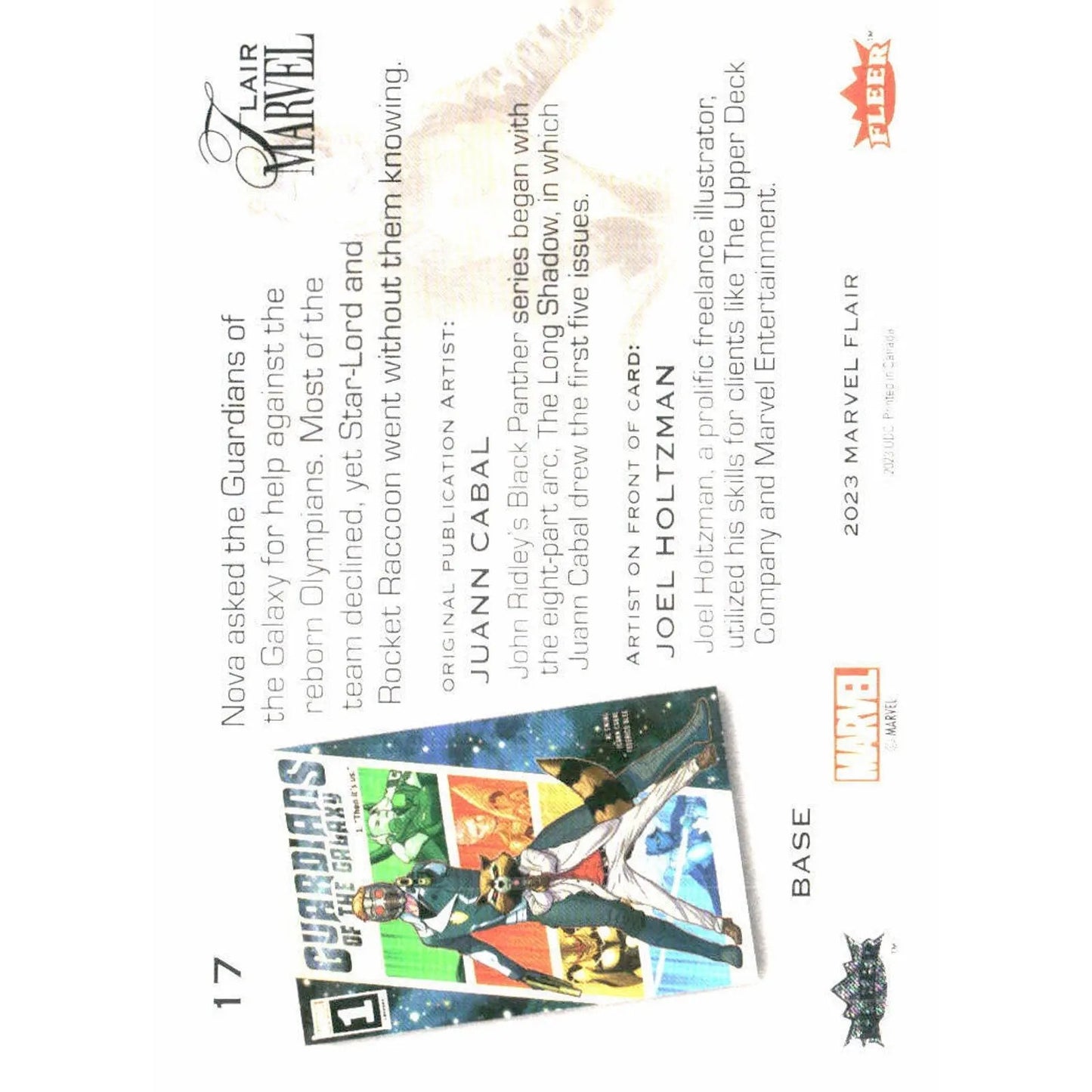 2023 Flair Marvel #17 Star - Lord Base - MOD Shop LLC