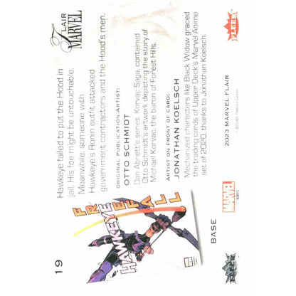 2023 Flair Marvel #19 Hawkeye Base - MOD Shop LLC