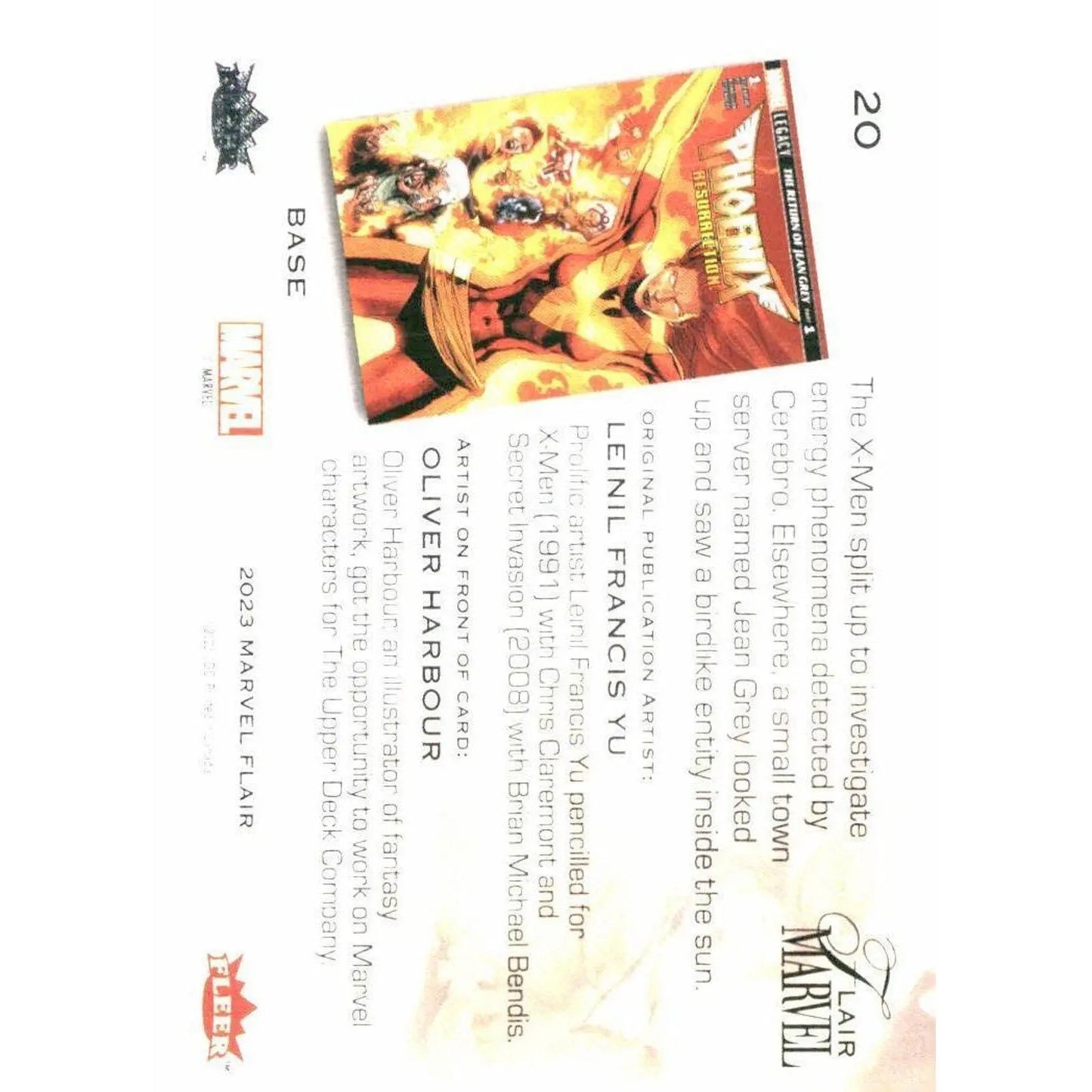 2023 Flair Marvel #20 Phoenix Base - MOD Shop LLC