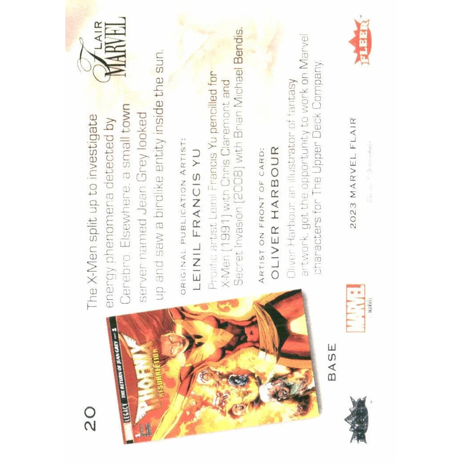 2023 Flair Marvel #20 Phoenix Base - MOD Shop LLC