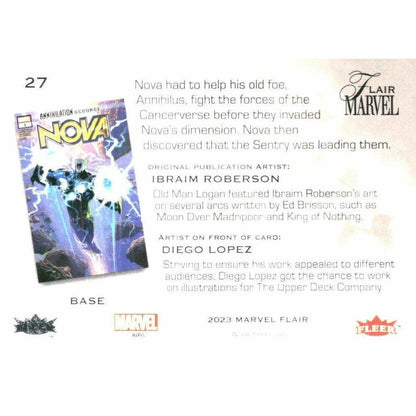 2023 Flair Marvel #27 Nova Base - MOD Shop LLC