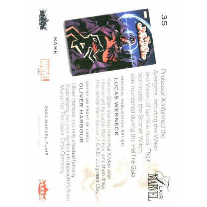 2023 Flair Marvel #35 Wasp Base - MOD Shop LLC