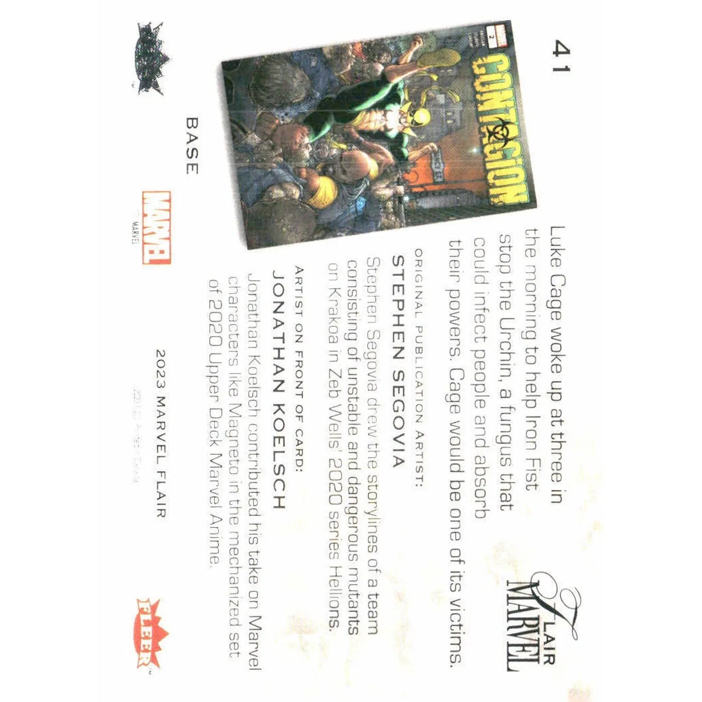 2023 Flair Marvel #41 Luke Cage Base - MOD Shop LLC