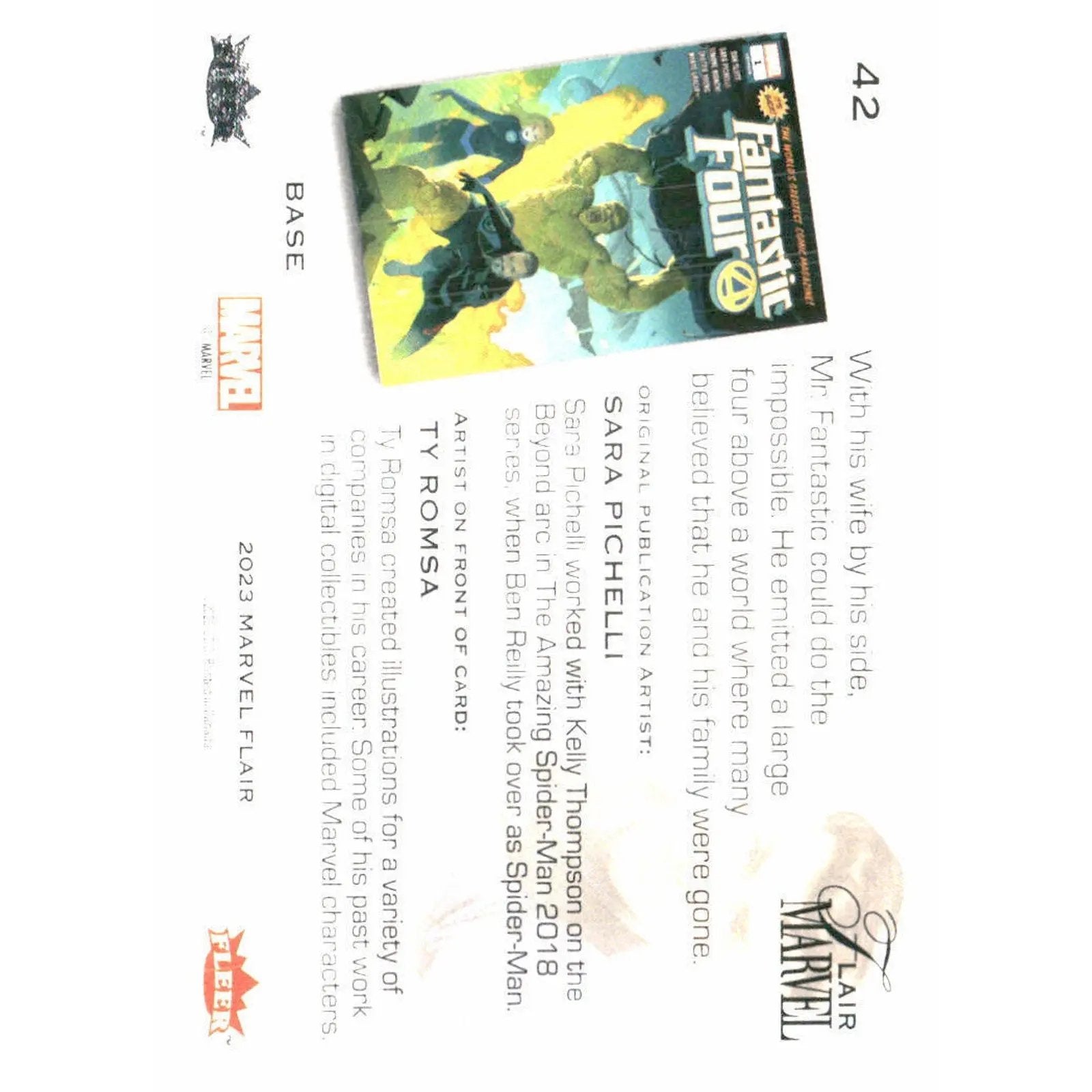 2023 Flair Marvel #42 Mr. Fantastic Base - MOD Shop LLC