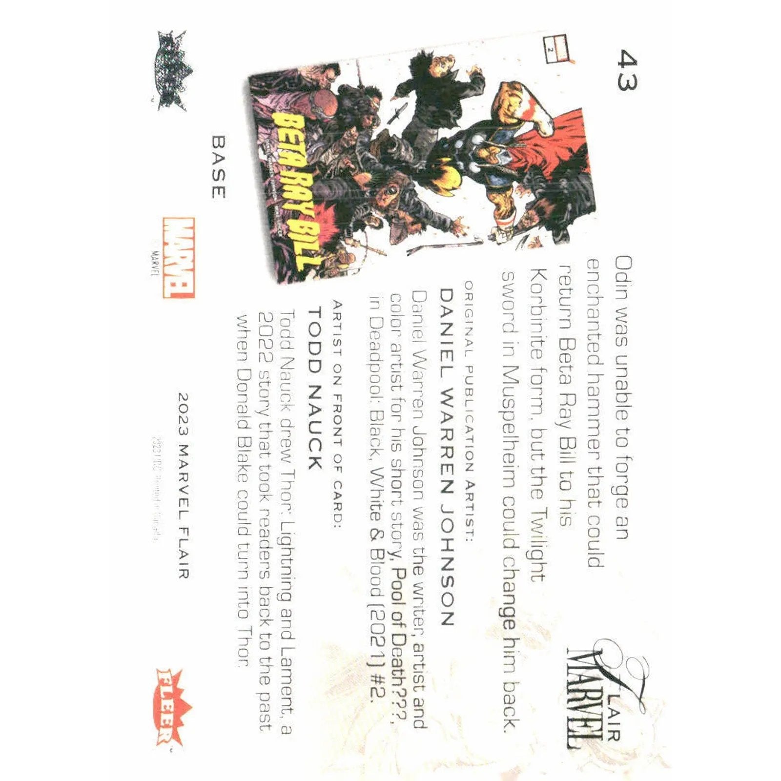 2023 Flair Marvel #43 Beta Ray Bill Base - MOD Shop LLC