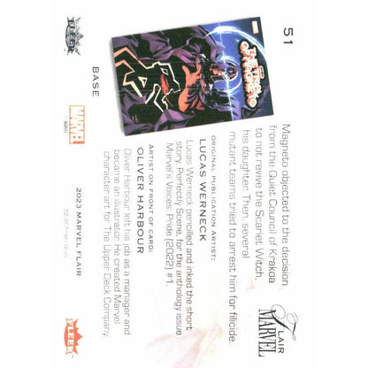 2023 Flair Marvel #51 Magneto Base - MOD Shop LLC