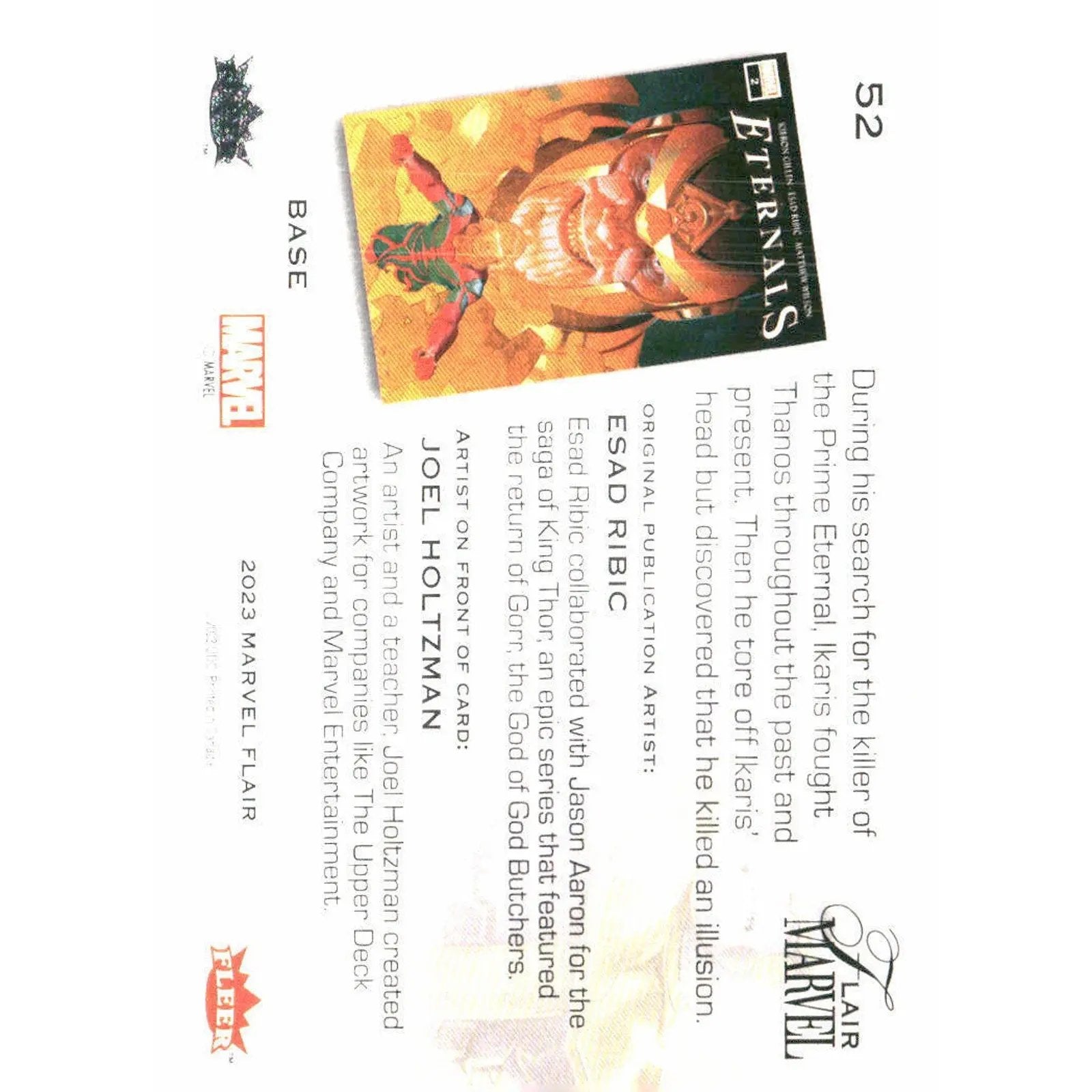 2023 Flair Marvel #52 Thanos Base - MOD Shop LLC