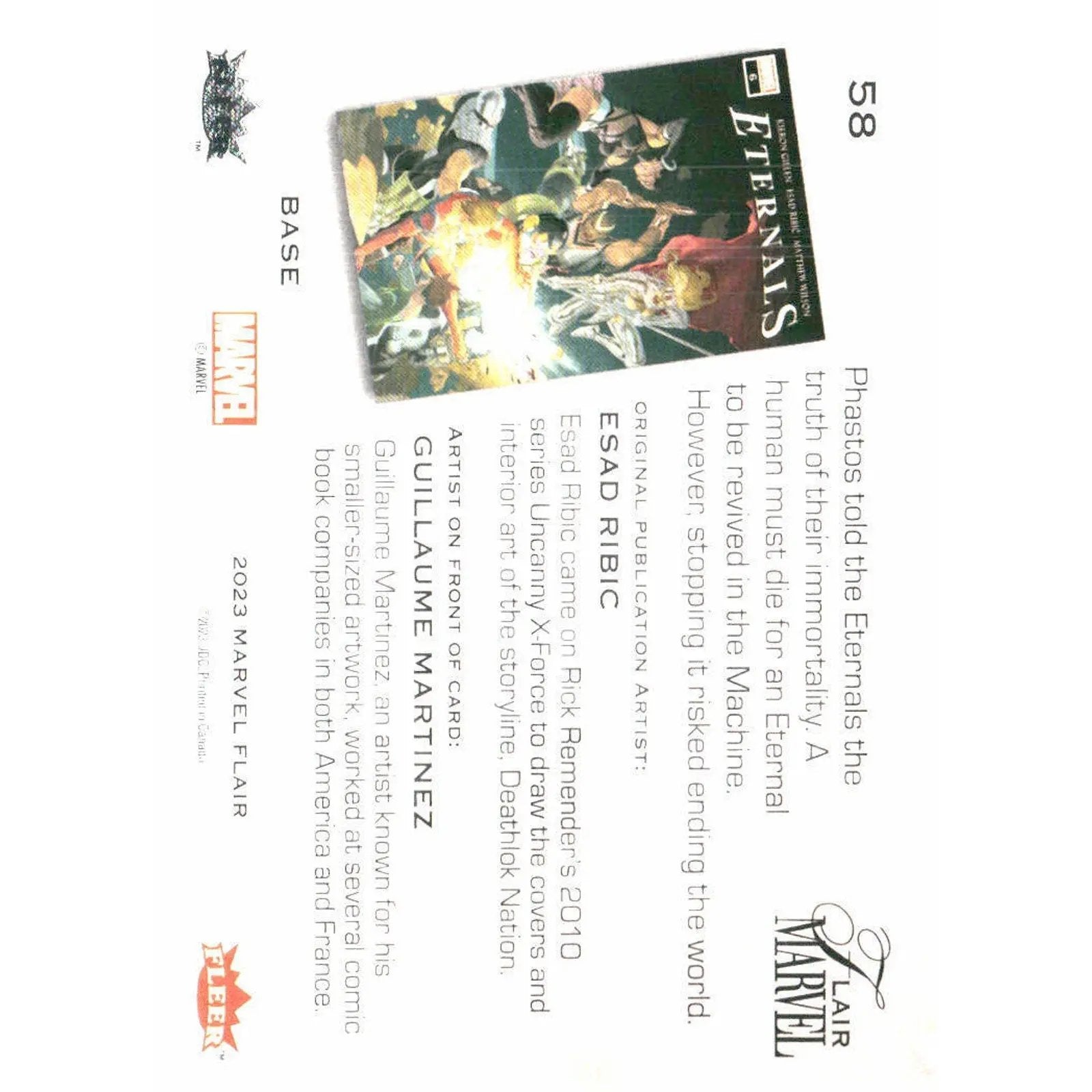 2023 Flair Marvel #58 Phastos Base - MOD Shop LLC